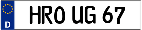 Trailer License Plate